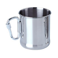 Taza De Acero Inoxidable Para Camping 250ml-500ml Con Mango Y Carabiner Para Senderismo Viajes Y Expediciones Al Aire Libre - details 0