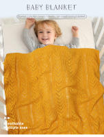 Manta De Bebé Recién Nacido Tejida Para Niños Y Niñas Ligera Y Transpirable Cubierta Para Sillín De Bebé Y Sueño Abrazadera 90*70cm - details 0