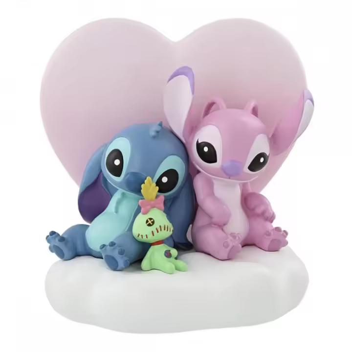 Figura iluminada enesco disney stitch y angel - 1