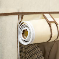 HOMCOM Armario de Tela Plegable Armario de Ropa Organizador Ropero Portátil con 6 Estantes y 1 Barra para Colgar para Dormitorio Vestidor 103x43x162,5 cm - details 6