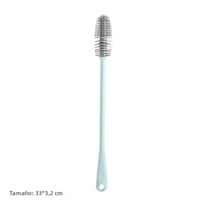 Cepillo De Silicona Para Vaso Limpiador De Rincones Muertos Sin Gaps Cepillo De Limpieza Para Botella De Leche Hogar - 1