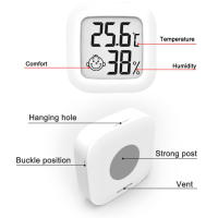 Nuevo Mini Termómetro Y Higrómetro Digital LCD Sensor Electrónico Para El Hogar Sin Batería Medidor De Temperatura Y Humedad Interior - details 3