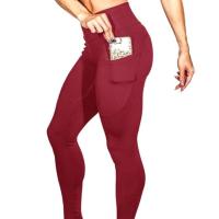 Pantalones De Yoga De Fitness De Cintura Alta Elásticos Para Mujer Pantalones Leggings Deporte Slim-fit Levantamiento De Caderas Talla Verdadera - details 5