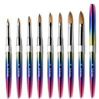 Cepillo De Uñas Kolinsky Para Manicura Broom De Gel Para Arte De Uñas Cepillo De Acrílico Polvo De Pówer Carving Gel Broom Línea Delineador Dibujo Tinta - details 0