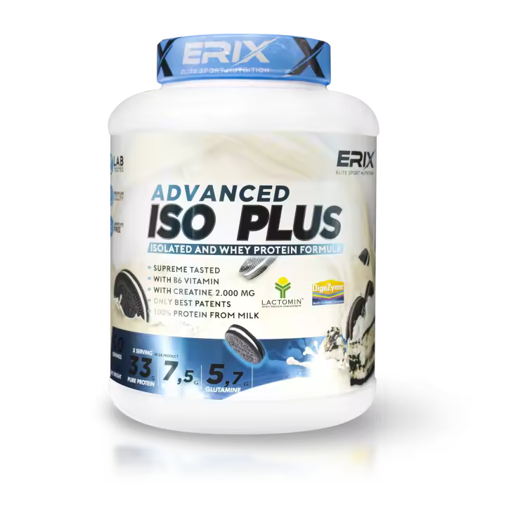 ERIX NUTRICION || ISO PLUS PROTEIN 2 KG + CREMA PROTEICA 250 GR +  SHAKER "REGALO" |  Proteína aislada | Crema proteica | Crema fitness | Aumento Masa Muscular - 1
