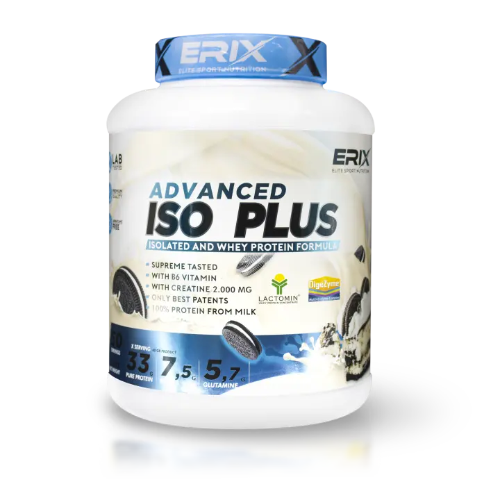 ERIX NUTRICION || ISO PLUS PROTEIN 2 KG + CREMA PROTEICA 250 GR +  SHAKER "REGALO" |  Proteína aislada | Crema proteica | Crema fitness | Aumento Masa Muscular - 1