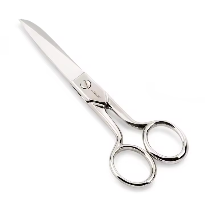 Arcos Tijeras Costura Acero Forjado 152 mm - Uso Doméstico y Profesional - Niqueladas Plata - Serie Style - 1