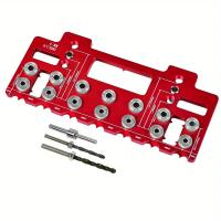 Kit De Localizador De Agujeros Para Madera Con Guía De Perforación Straight Juego De Juego De Herramientas Manuales De Aluminio - details 3