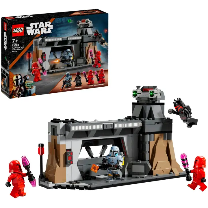 Lego 75386 Star Wars Batalla entre Paz Vizsla™ y Moff Gideon™, Juegos de Construcción - 1