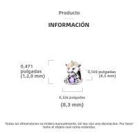 Encantadores Colgantes De Animales De Plata Para Mujer Joyería De Pulsera Y Collar Con Encantos De Pingüino Y Aguacate Pulsera De Bangle - details 80