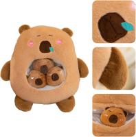 Juguete de peluche, muñeca marrón suave, lindo juguete de peluche, portátil con alta elasticidad, cómodo y suave, cojín de peluche para niños - details 3