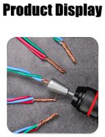 Herramienta Universal De Enrosque De Cables Eléctricos Conector Rápido Desenraizadora De Cables Herramienta De Destornillador Automática Para Trabajo Doméstico - details 13