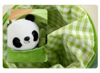 Juguete De Peluche Kawaii Panda En Tubo De Bambú Diseño Reversible Regalo De Día De San Valentín Para Niños Animal De Peluche Reclinable Suave Y Cómodo - details 10