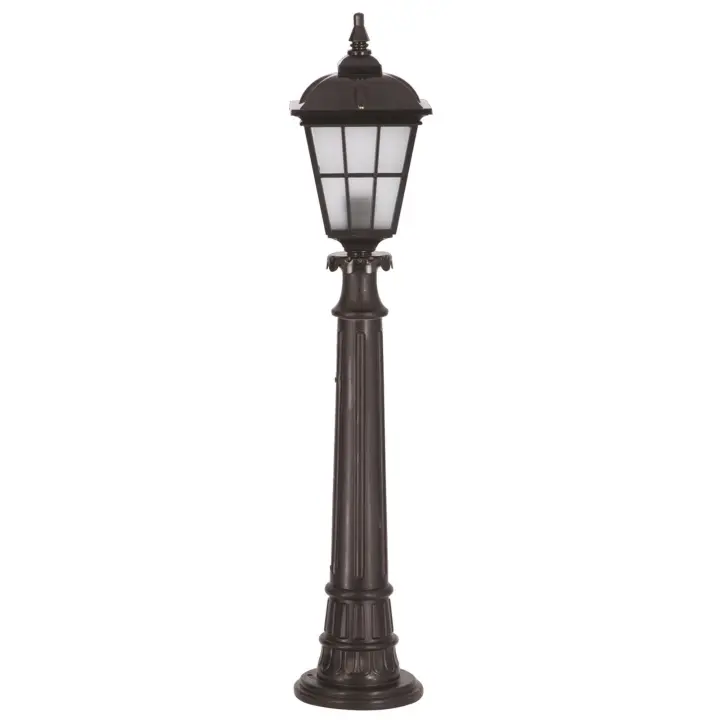 Lámpara de pie para exterior WELLHOME - Negro, 20x20x100 - 1