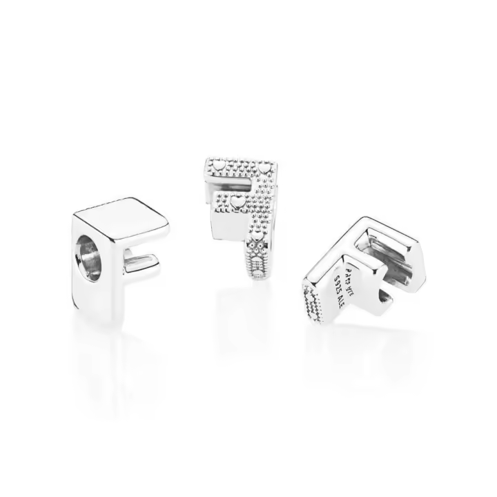 Charm Pandora de Plata Inicial Letra F - Joyería Mujer - 1