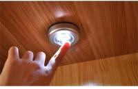 Lámpara De Pared Inalámbrica Con Luz Nocturna Almacenada En Batería Para Seguridad Closet Armario Cocina Tap Toque Push - details 2