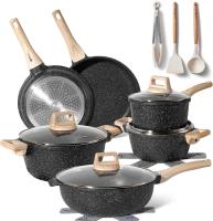Just Perfecto Juego de Ollas y Sartenes Cocina Antiadherentes 21 Piezas, Barería de Cocina Antiadherentes Aluminio, para Todas Las Cocinas, Included Inducción, Ollas Cocina with Tapas - details 0
