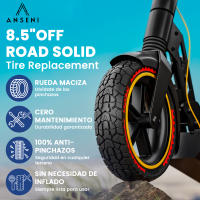 ANSENI Rueda Patinete Xiaomi Offroad 8.5 Pulgadas(8 1/2x2) para Patinete Electrico, Neumatico Maciza Antipinchazo 50/75-6.1,Accesorios Compatible Con Xiaomi M365/Pro,1S, Eessential,Cecotec - details 1