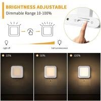 Lámpara Nocturna LED Con Sensor De Movimiento Luz Sin Cable Para Dormitorio Pasillo Iluminación Ajustable EU UK AU Enchufe - details 3