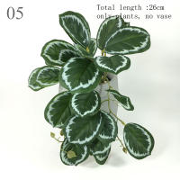 Planta Artificial De Valla Peacock Y Tortuga Hoja Begonia Verde Hierba En Maceta Para Decoración De Balcón Y Jardín Interior - details 6