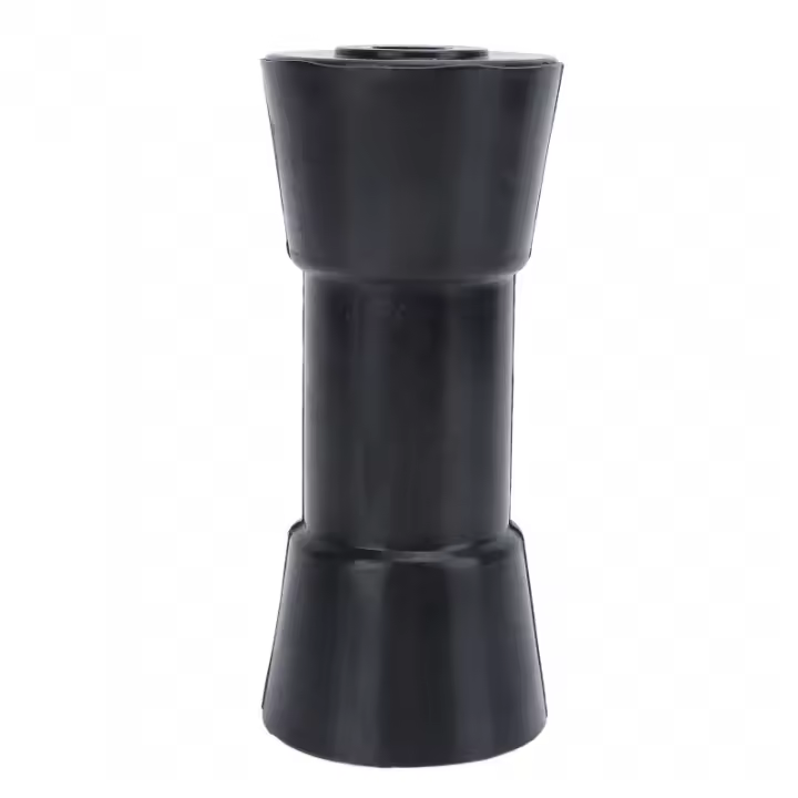 Rodillo De Caña De Mar 6 Pulgadas Resistentes Y Duraderos Para Remolques De Barco Negro PU Herramienta Náutica De Alta Calidad - 1