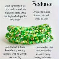 Vedawas 30-Piece Pulseras De Bohemia Aleatorias (Colores Variados) Hechas a Mano Con Cuentas Coloridas Para Primavera Verano Playa - details 5
