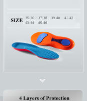 Almohadillas De Apoyo Articular Para Deportes Absorbedores De Choque Para Zapatos Soporte De Arco Plantar Fasciitis Para Hombres Y Mujeres - details 3