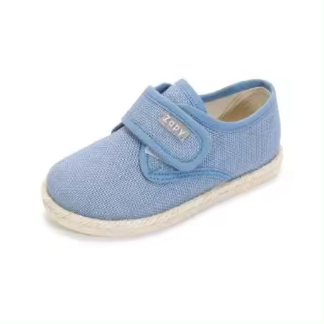 Bluchers de lino con velcro para niño de Zapy - 1