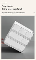 Organizador De Mesilla Plegable De 1/2/3 Capas Caja De Almacenamiento Para Cosméticos Y Suministros Del Hogar Ecológico Y Moderno - details 2