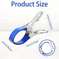 10pcs Clip De Cubierta De Piscina Duradero De Acero Inoxidable Con Manillas De Plástico Clips De Resorte De Alta Dureza Para Viento - details 3