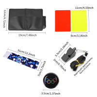 Set De Uniforme De Árbitro De Fútbol Profesional Con Tarjetas Rojas Y Amarillas Para Partidos De Fútbol Supplies De Registro De Juegos - details 0