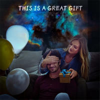 Proyector De Galaxia LED Mejorado Estrella Espacio Sfera Planetaria Lámpara Nocturna Para Niños Regalos Luz Atmosférica Redonda Incluye Bombilla Fuente De Alimentación DC - details 12