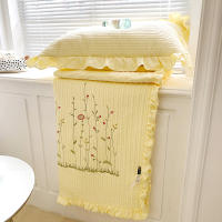 Cubierta De Edredón De Verano Con Bordado De Flores Y Volantes Estilo Princesa Coreana 1/3Pc Fundas Para Edredón Microfibra Seda 400TC Sin Alérgenos Para Adultos - details 13