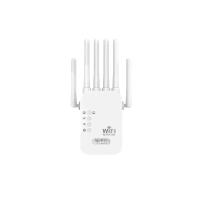 Repetidor WiFi, WiFi Extensor, Amplificador de señal WiFi, 4 Antenas, AP/Router 2 Puertos LAN, Amplificador WiFi 2,4G, Cobertura Hasta 2.640 Metros Cuadrados, Apto para Oficina y Hogar, fácil de configurar - details 0