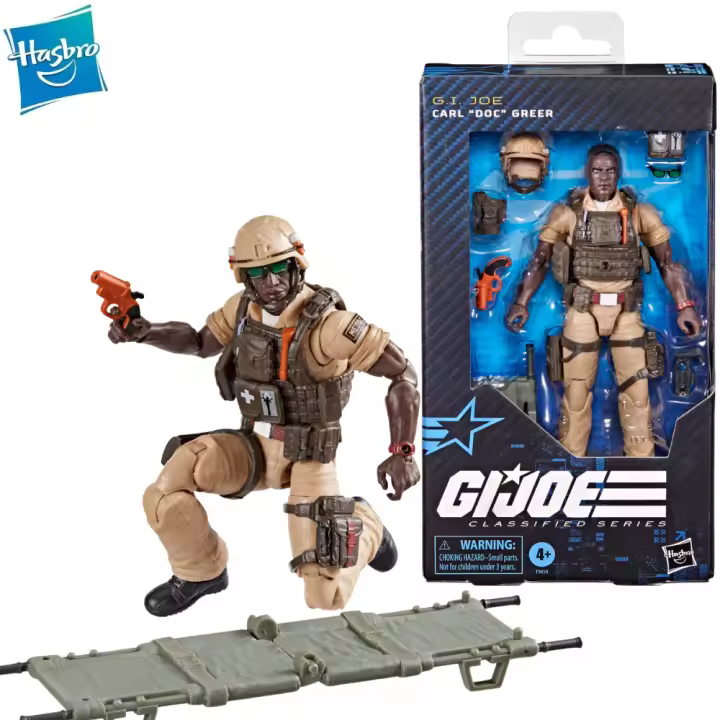 Figura De Acción G.I. Joe Serie Clasificada 6" Carl Doc Greer Juguete Modelo Para Coleccionistas Edad Recomendada 14+ - 1