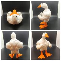 Pato Muscular Creativo Y Divertido Para Decoración De Casa Y Jardín En Resina Artesanía Al Por Mayor Sin Preocupaciones Químicas - details 4