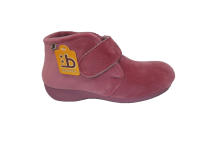 Zapatilla de estar por casa/Mujer/Berevëre/Suapel/Suela Goma/Cuña 3 cm/Tipo Botin/Cierre Fácil/Colores: Fresa/Gris - details 5