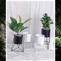 Soporte De Metal Para Maceta Simplicidad Elegante Soporte De Hoja Para Plantas Interiores Estilo Minimalista - details 0
