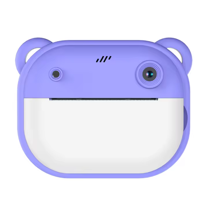 SEATURTLEHOME Cámara infantil de dibujos animados con doble disparo y disparo único para niños - Papel térmico incluido, estabilización de imagen - Cámaras instantáneas - 1