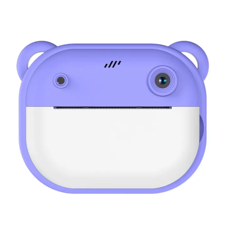 SEATURTLEHOME Cámara infantil de dibujos animados con doble disparo y disparo único para niños - Papel térmico incluido, estabilización de imagen - Cámaras instantáneas - 1