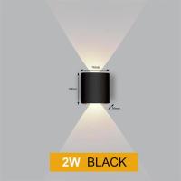 Lámpara De Pared Nórdica LED De Aluminio Para Interior Y Exterior IP65 Blanca Y Negra Moderna Para Pasillos Escaleras Dormitorio Baño Iluminación Diaria - details 5