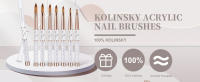 Cepillo De Uñas De Sable Kolinsky 100% Para Acrílico Gel UV Carving Pincel Para Polvo Líquido Dibujo De Uñas - details 7