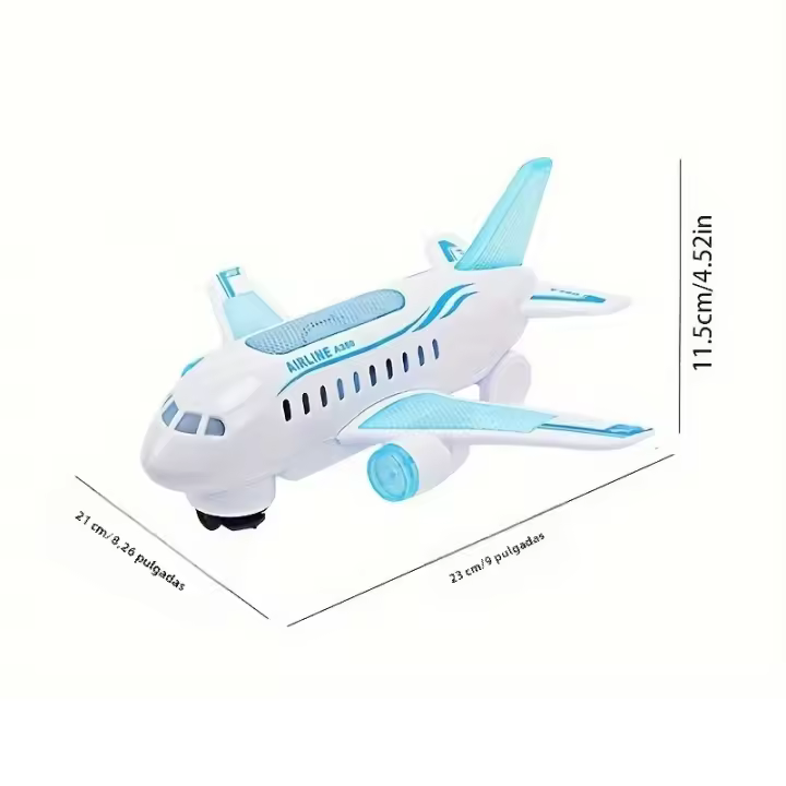 Juguete De Avión Para Niños Con Luces Y Sonidos Modelo De Avión Adecuado Para Colección Y Regalos De Navidad Y Cumpleaños - 1
