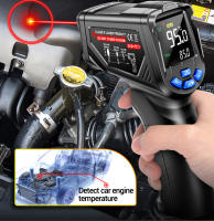 ANENG TH06 Gun Thermometer Digital Infrarrojo Sensor 0.1-1.00 Emissivity Adjustable VA Display Instrumento De Detección Industrial - details 7