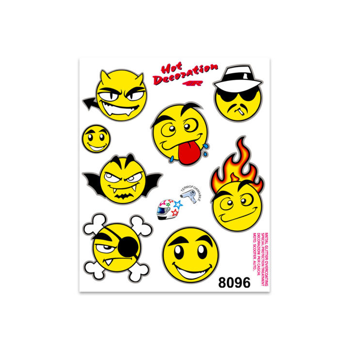 Juego de pegatinas Emoji 14x16 cm