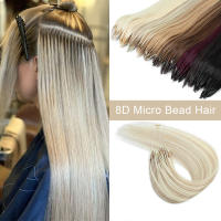 Extensiones De Cabello Humano 8D Micro Fibra Con Nano Anillo Invisibles Mini Silicona Cabello Negro Rubio Mecánico Invisible - details 0