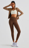 Pantalones De Yoga Para Mujer High Waist Seamless Leggings Fitness Gimnasio Transpirables Suaves Con Elevación De Glúteos Tallas Verdaderas - details 3