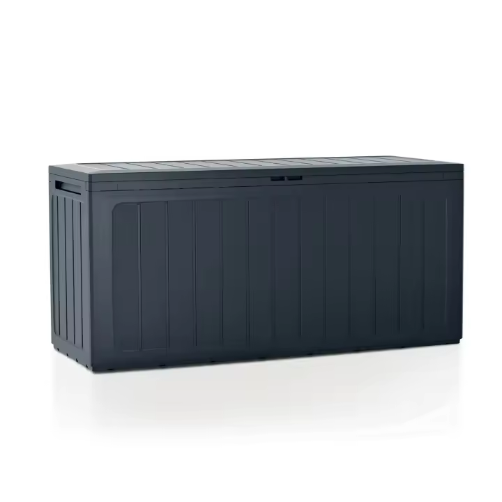 Baúl de jardín 280 litros PROSPERPLAST Boardebox de plástico en color antracita 116 x 43,3 x 55 cm - 1