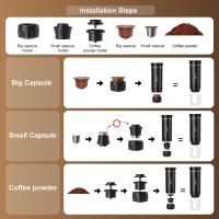 Cafetera Portátil Espresso con Calentamiento Rápido | USB-C | Máquina de Café Portátil Automática 3 en 1 muy fácil de usar | Ideal para Viajes, Oficina y Camping (PRO 80ML LED) - details 14