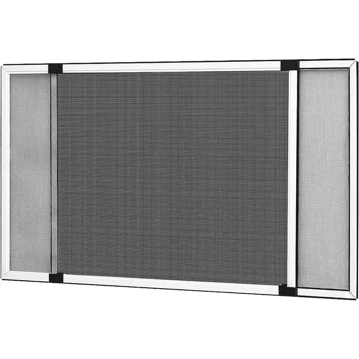 Mosquitera extensible de aluminio blanco, Mosquitera fija extensible adaptable a ventanas, anti-insectos  Varias medidas a elegir - 1